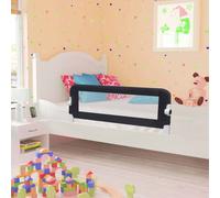 vidaXL Toddler Safety Bed Rail Grey 120x42cm Polyester Kids Nursery Rails