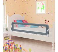 vidaXL Toddler Safety Bed Rail Grey 150x42 cm Polyester