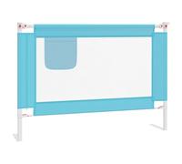 vidaXL - Toddler Safety Bed Rail in Blue; Adjustable Height for Optimal Protection; Machine-Washable Fabric Material; Lightweight Metal Tube Frame; Suitable for 18 Months to 5 Years Old