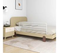 vidaXL Toddler Safety Bed Rail White (76-137)x55 cm Iron