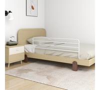 vidaXL Toddler Safety Bed Rail White (76-137)x55 cm Iron Baby Cot Protection