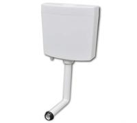 vidaXL Toilet Cistern, Dual-Flush 3/6L System, Easy to Install, Suitable for Home and Commercial Use, Bottom Water Inlet, Polypropylene, White