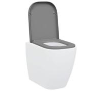 vidaXL Toilet Seat Grey 47.5 x 35 x 3.6 cm Duroplast
