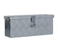 vidaXL Aluminum Box Silver Toolbox Trailer Box Organizer Storage Multi Sizes