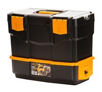 vidaXL Tool Box Stackable Storage Box Tool Organizer Storage Case Tool Case PP