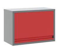 vidaXL Tool Cabinet with Storage Red and Grey 50 x 25 x 35 cm