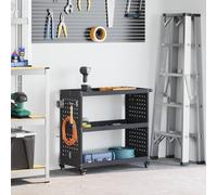 vidaXL Tool Trolley Anthracite 75 x 35 x 73 cm Cold-rolled Steel