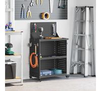 Tool Trolley with Shelf with Wheel Cold-rolled Steel Cabinet Storage vidaXL