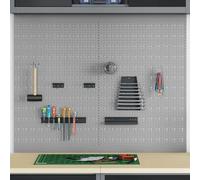 vidaXL Tool Wall Panel 2 pcs Grey 100 x 1 x 80 cm