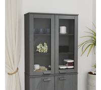 (dark grey) vidaXL Top for Highboard Solid Wood Pine Sideboard Cabinet Top Multi Colours