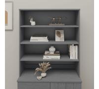(dark grey) vidaXL Top for Highboard Solid Wood Pine Top for Drawer Cabinet Multi Colours