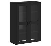 vidaXL Top for Highboard Wooden Top for Side Cabinet Black Engineered Wood