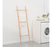 vidaXL Towel Ladder 170 cm Solid Wood Walnut
