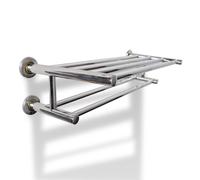 vidaXL Towel Rack 6 Tubes Stainless Steel Bathroom Robe Hanger Tail Holder vidaX