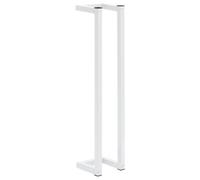 Vidaxl Towel Rack White 12.5X12.5X60 Cm Steel