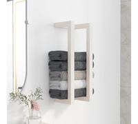 vidaXL Towel Rack White 23x18x60 cm Solid Wood Pine