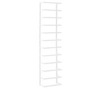 vidaXL Towel Rack White 24x12x96 cm Steel