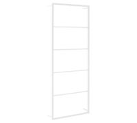 vidaXL White Steel Wall-Mounted Towel Rack, Bathroom Storage & Holder (336119) 45x10x115 cm