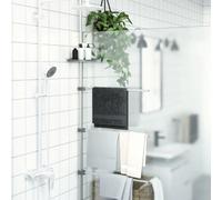 vidaXL Towel Rail 3-Arm Folding Towel Holder Swivel Wall Towel Rack Aluminium