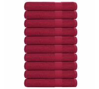 vidaXL Towels 10 pcs Bordeaux 100x200 cm 360 gsm 100% Cotton towel on beach