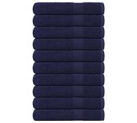vidaXL Towels 10 pcs Navy Blue 100x200 cm 360 gsm 100% Cotton towel on beach