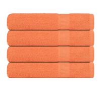 vidaXL Towels 4 pcs Orange 100x200 cm 360 gsm 100% Cotton towel on beach
