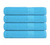 vidaXL Towels 4 pcs Turquoise 100x200 cm 360 gsm 100% Cotton towel on beach