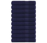 vidaXL Towels "FROGN" 10 pcs Navy Blue 100x200 cm 360 gsm