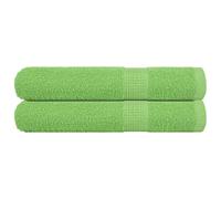 vidaXL Towels "FROGN" 2 pcs Apple Green 100x200 cm 360 gsm