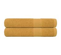 vidaXL Towels "FROGN" 2 pcs Gold 100x200 cm 360 gsm