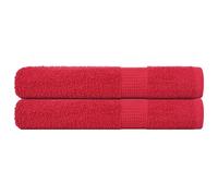 vidaXL Towels "FROGN" 2 pcs Red 100x200 cm 360 gsm