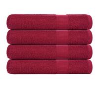 vidaXL Towels "FROGN" 4 pcs Bordeaux 100x200 cm 360 gsm