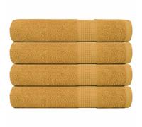 vidaXL Towels "FROGN" 4 pcs Gold 100x200 cm 360 gsm