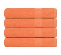 vidaXL Towels "FROGN" 4 pcs Orange 100x200 cm 360 gsm