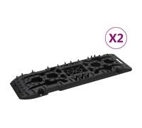 Vidaxl Traction Boards 2 Pcs Black 107X31X7 Cm Nylon, Black
