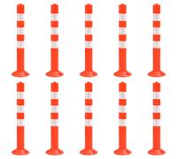 vidaXL Traffic Control Bollards 10 pcs 75 cm PE