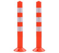 vidaXL Traffic Control Bollards - Lightweight, Portable, and Highly Visible Plastic Posts for Effective Traffic Guidance and Hazard Identification