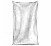 vidaXL Trailer Net with Elastic Rope - 5x3m Black Polypropylene Cargo Truck Bed Mesh - Tear-resistant, UV & Weatherproof