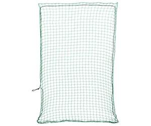 vidaXL Trailer Net with Elastic Rope Cargo Mesh Green 2.2x1.5 m PP - Tear-Resistant, UV-Resistant & Weatherproof - Universal Fit for Trailers, Trucks, SUVs & Roof Racks