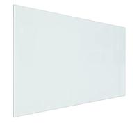 vidaXL Transparent Fireplace Glass Floor Protector Plate, High-Temperature Resistant, Sturdy & Elegant Safety Solution for Laminate Flooring