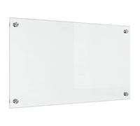 vidaXL Transparent Kitchen Back Splashback 70 x 40 x 0.8 cm, Modern Kitchen Backrest, Durable Tempered Glass, Functional Wall Protector for Home Cooking