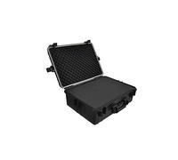 vidaXL Transport Hard-Case - Black 35L Capacity - Durable Polypropylene Exterior, Customizable Foam Interior - Ideal for Electronics, Cameras, Tools