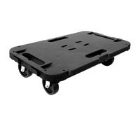 vidaXL Transport Trolley Rolling Board Dolly Cart 300 Kg Black Polypropylene