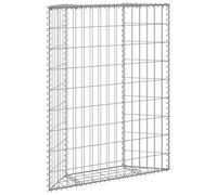 vidaXL Trapezium Gabion Raised Bed - Galvanised Steel Constructed Plant Bed Border for Garden/Patio, Rustproof and Weather-resistant with High Load Capacity, Assembly Required