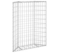 vidaXL Trapezium Gabion Raised Bed - Galvanised Steel Constructed Plant Bed Border for Garden/Patio, Rustproof and Weather-resistant with High Load Capacity, Assembly Required