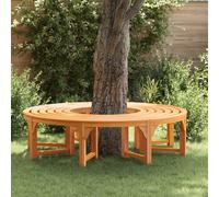 vidaXL Tree Bench 2 pcs Natural 160 x 80 x 45cm Solid Eucalyptus Wood