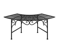 Vidaxl Tree Bench 113 Cm Black Steel