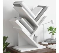 VidaXL Tree Bookshelf 3-Tier 30 X 18 X 40 Cm Engineered Wood White