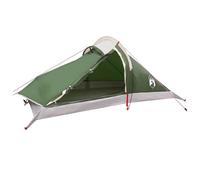 vidaXL Trekking Tent Green 4 Person 185T Polyester with PU Coating, Modern, Lightweight Tents, Portable Bearing, Compact Camping Equipment, Weatherproof Hiking Equipment, Easy Assembly
