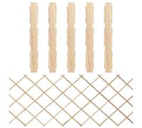 vidaXL Trellis Fences 5 pcs Solid Firwood 180x80 cm